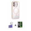 MARSİLYAN™- iPhone 17 Kılıf Yadigar Asil Koleksiyonu - Siyah 360 Mat Full Body Arka Koruyucu + Bilvis Titan Kamera Lens - SH