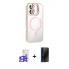 MARSİLYAN™- iPhone 17 Kılıf Yadigar Asil Koleksiyonu - Siyah 3D Antistatik Hayalet Cam Ekran Koruyucu + Bilvis Titan Kamera Lens - AKMI