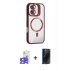 MARSİLYAN™- iPhone 17 Kılıf Yadigar Asil Koleksiyonu - Siyah 3D Antistatik Hayalet Cam Ekran Koruyucu + Bilvis Titan Kamera Lens - AKMI