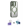 MARSİLYAN™- iPhone 17 Kılıf Yadigar Asil Koleksiyonu - Siyah 3D Antistatik Seramik Nano Ekran Koruyucu + Bilvis Titan Kamera Lens - AKMI