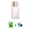 MARSİLYAN™- iPhone 17 Kılıf Yadigar Asil Koleksiyonu - Siyah 3D Antistatik Seramik Nano Ekran Koruyucu + Raze Metal Kamera Lens - GI