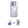 MARSİLYAN™- iPhone 17 Kılıf Yadigar Asil Koleksiyonu - Siyah Bilvis 3D Cam Ekran Koruyucu + Bilvis Titan Kamera Lens - AKYL