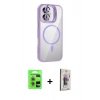MARSİLYAN™- iPhone 17 Kılıf Yadigar Asil Koleksiyonu - Siyah Bilvis 3D Cam Ekran Koruyucu + Raze Metal Kamera Lens - AKYL