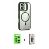 MARSİLYAN™- iPhone 17 Kılıf Yadigar Asil Koleksiyonu - Siyah Bilvis 3D Cam Ekran Koruyucu + Raze Metal Kamera Lens - AKYL