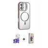 MARSİLYAN™- iPhone 17 Kılıf Yadigar Asil Koleksiyonu - Siyah Bilvis 3D Cam Ekran Koruyucu + Bilvis Titan Kamera Lens - SH