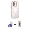 MARSİLYAN™- iPhone 17 Kılıf Yadigar Asil Koleksiyonu - Siyah Bilvis 3D Cam Ekran Koruyucu + Bilvis Titan Kamera Lens - GS