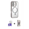 MARSİLYAN™- iPhone 17 Kılıf Yadigar Asil Koleksiyonu - Siyah Bilvis 3D Cam Ekran Koruyucu + Bilvis Titan Kamera Lens - GS