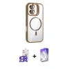 MARSİLYAN™- iPhone 17 Kılıf Yadigar Asil Koleksiyonu - Siyah Bilvis 5in1 3D Magic Cam Ekran Koruyucu + Bilvis Titan Kamera Lens - AKYL