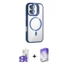 MARSİLYAN™- iPhone 17 Kılıf Yadigar Asil Koleksiyonu - Siyah Bilvis 5in1 3D Magic Cam Ekran Koruyucu + Bilvis Titan Kamera Lens - LA