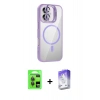 MARSİLYAN™- iPhone 17 Kılıf Yadigar Asil Koleksiyonu - Siyah Bilvis 5in1 3D Magic Cam Ekran Koruyucu + Raze Metal Kamera Lens - GI