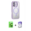 MARSİLYAN™- iPhone 17 Kılıf Yadigar Asil Koleksiyonu - Siyah Bilvis 5in1 3D Magic Cam Ekran Koruyucu + Raze Metal Kamera Lens - AKYL