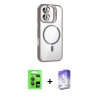 MARSİLYAN™- iPhone 17 Kılıf Yadigar Asil Koleksiyonu - Siyah Bilvis 5in1 3D Magic Cam Ekran Koruyucu + Raze Metal Kamera Lens - GI