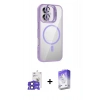 MARSİLYAN™- iPhone 17 Kılıf Yadigar Asil Koleksiyonu - Siyah Bilvis 5in1 3D Magic Cam Ekran Koruyucu + Bilvis Titan Kamera Lens - SH