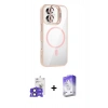 MARSİLYAN™- iPhone 17 Kılıf Yadigar Asil Koleksiyonu - Siyah Bilvis 5in1 3D Magic Cam Ekran Koruyucu + Bilvis Titan Kamera Lens - SH