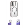 MARSİLYAN™- iPhone 17 Kılıf Yadigar Asil Koleksiyonu - Siyah Bilvis 5in1 5D Magic Hayalet Cam Ekran Koruyucu + Bilvis Titan Kamera Lens - AKYL