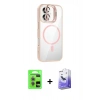 MARSİLYAN™- iPhone 17 Kılıf Yadigar Asil Koleksiyonu - Siyah Bilvis 5in1 5D Magic Hayalet Cam Ekran Koruyucu + Raze Metal Kamera Lens - AKMR