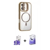 MARSİLYAN™- iPhone 17 Kılıf Yadigar Asil Koleksiyonu - Siyah Bilvis 5in1 5D Magic Hayalet Cam Ekran Koruyucu + Bilvis Titan Kamera Lens - AKMI