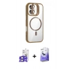 MARSİLYAN™- iPhone 17 Kılıf Yadigar Asil Koleksiyonu - Siyah Bilvis 5in1 5D Magic Hayalet Cam Ekran Koruyucu + Bilvis Titan Kamera Lens - SH