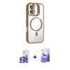 MARSİLYAN™- iPhone 17 Kılıf Yadigar Asil Koleksiyonu - Siyah Bilvis 5in1 5D Magic Hayalet Cam Ekran Koruyucu + Bilvis Titan Kamera Lens - AKYL