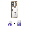 MARSİLYAN™- iPhone 17 Kılıf Yadigar Asil Koleksiyonu - Siyah Bilvis 5in1 5D Magic Hayalet Cam Ekran Koruyucu + Bilvis Titan Kamera Lens - GS