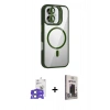 MARSİLYAN™- iPhone 17 Kılıf Yadigar Asil Koleksiyonu - Siyah Bilvis Hayalet Cam Ekran Koruyucu + Bilvis Titan Kamera Lens - AKMI