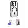MARSİLYAN™- iPhone 17 Kılıf Yadigar Asil Koleksiyonu - Siyah Bilvis Hayalet Cam Ekran Koruyucu + Bilvis Titan Kamera Lens - GS