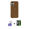MARSİLYAN™- iPhone 17 Kılıf Yankı Form Serisi - Şeffaf 360 Full Body Arka Koruyucu + Bilvis Titan Kamera Lens - AKMI