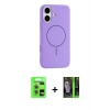 MARSİLYAN™- iPhone 17 Kılıf Yankı Form Serisi - Şeffaf 360 Full Body Arka Koruyucu + Raze Metal Kamera Lens - AKYL