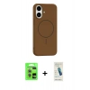 MARSİLYAN™- iPhone 17 Kılıf Yankı Form Serisi - Şeffaf Pasifik Cam Ekran Koruyucu + Raze Metal Kamera Lens - AKMR