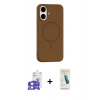 MARSİLYAN™- iPhone 17 Kılıf Yankı Form Serisi - Şeffaf Pasifik Cam Ekran Koruyucu + Bilvis Titan Kamera Lens - GS