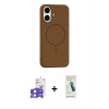 MARSİLYAN™- iPhone 17 Kılıf Yankı Form Serisi - Şeffaf Pasifik Cam Ekran Koruyucu + Bilvis Titan Kamera Lens - LA
