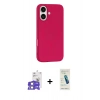 MARSİLYAN™- iPhone 17 Kılıf Yankı Form Serisi - Şeffaf Pasifik Cam Ekran Koruyucu + Bilvis Titan Kamera Lens - LA