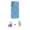 MARSİLYAN™- iPhone 17 Kılıf Yankı Form Serisi - Şeffaf Pasifik Cam Ekran Koruyucu + Bilvis Titan Kamera Lens - LA