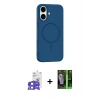 MARSİLYAN™- iPhone 17 Kılıf Yankı Form Serisi - Siyah 360 Mat Full Body Arka Koruyucu + Bilvis Titan Kamera Lens - AKMI