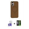 MARSİLYAN™- iPhone 17 Kılıf Yankı Form Serisi - Siyah 360 Mat Full Body Arka Koruyucu + Bilvis Titan Kamera Lens - AKYL