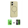 MARSİLYAN™- iPhone 17 Kılıf Yankı Form Serisi - Siyah 360 Mat Full Body Arka Koruyucu + Raze Metal Kamera Lens - AKMR