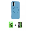 MARSİLYAN™- iPhone 17 Kılıf Yankı Form Serisi - Siyah 360 Mat Full Body Arka Koruyucu + Raze Metal Kamera Lens - AKMR