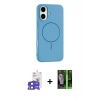 MARSİLYAN™- iPhone 17 Kılıf Yankı Form Serisi - Siyah 360 Mat Full Body Arka Koruyucu + Bilvis Titan Kamera Lens - SH