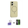 MARSİLYAN™- iPhone 17 Kılıf Yankı Form Serisi - Siyah 360 Mat Full Body Arka Koruyucu + Bilvis Titan Kamera Lens - SH