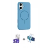 MARSİLYAN™- iPhone 17 Kılıf Yankı Form Serisi - Siyah 3D Antistatik Cam Ekran Koruyucu + Bilvis Titan Kamera Lens - SH