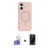 MARSİLYAN™- iPhone 17 Kılıf Yankı Form Serisi - Siyah 3D Antistatik Hayalet Cam Ekran Koruyucu + Bilvis Titan Kamera Lens - AKMI