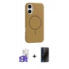 MARSİLYAN™- iPhone 17 Kılıf Yankı Form Serisi - Siyah 3D Antistatik Hayalet Cam Ekran Koruyucu + Bilvis Titan Kamera Lens - AKMI