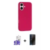 MARSİLYAN™- iPhone 17 Kılıf Yankı Form Serisi - Siyah 3D Antistatik Hayalet Cam Ekran Koruyucu + Bilvis Titan Kamera Lens - AKMI