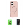 MARSİLYAN™- iPhone 17 Kılıf Yankı Form Serisi - Siyah 3D Antistatik Hayalet Cam Ekran Koruyucu + Raze Metal Kamera Lens - GS
