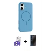 MARSİLYAN™- iPhone 17 Kılıf Yankı Form Serisi - Siyah 3D Antistatik Hayalet Cam Ekran Koruyucu + Bilvis Titan Kamera Lens - SH