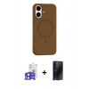 MARSİLYAN™- iPhone 17 Kılıf Yankı Form Serisi - Siyah 3D Antistatik Hayalet Cam Ekran Koruyucu + Bilvis Titan Kamera Lens - SH