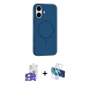 MARSİLYAN™- iPhone 17 Kılıf Yankı Form Serisi - Siyah 3D Antistatik Seramik Nano Ekran Koruyucu + Bilvis Titan Kamera Lens - AKYL