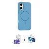 MARSİLYAN™- iPhone 17 Kılıf Yankı Form Serisi - Siyah 3D Antistatik Seramik Nano Ekran Koruyucu + Bilvis Titan Kamera Lens - AKYL