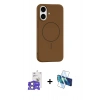 MARSİLYAN™- iPhone 17 Kılıf Yankı Form Serisi - Siyah 3D Antistatik Seramik Nano Ekran Koruyucu + Bilvis Titan Kamera Lens - AKYL