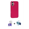 MARSİLYAN™- iPhone 17 Kılıf Yankı Form Serisi - Siyah 3D Antistatik Seramik Nano Ekran Koruyucu + Bilvis Titan Kamera Lens - AKYL